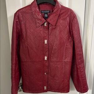 Dialogue Women's Red Leather Jacket